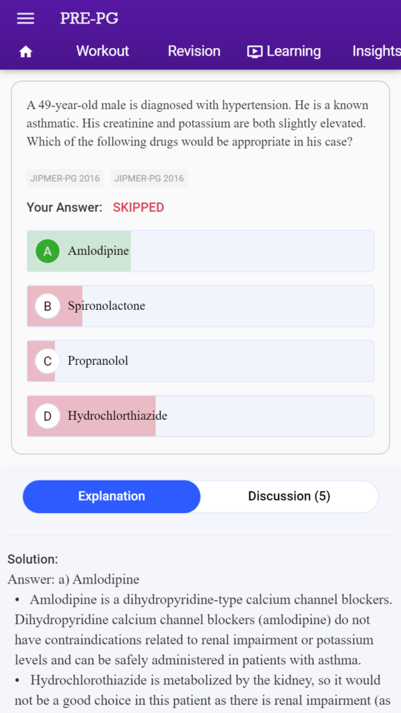 free online NEET PG MCQs
